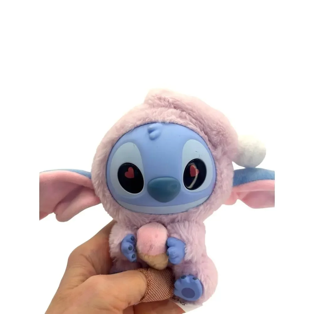 Disney x Miniso Stitch Strawberry Cone, Eat Something Before Sleep Plush Charm